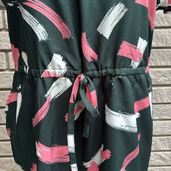 Mountain Warehouse Lightweight Green Pink and White Cap Sleeve Dress Sz 8 - Picture 4 of 10